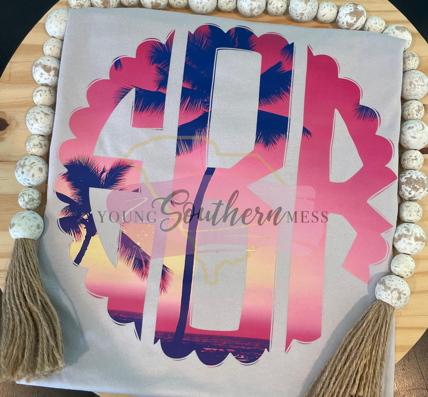 Summer Sunset Monogram T-Shirt