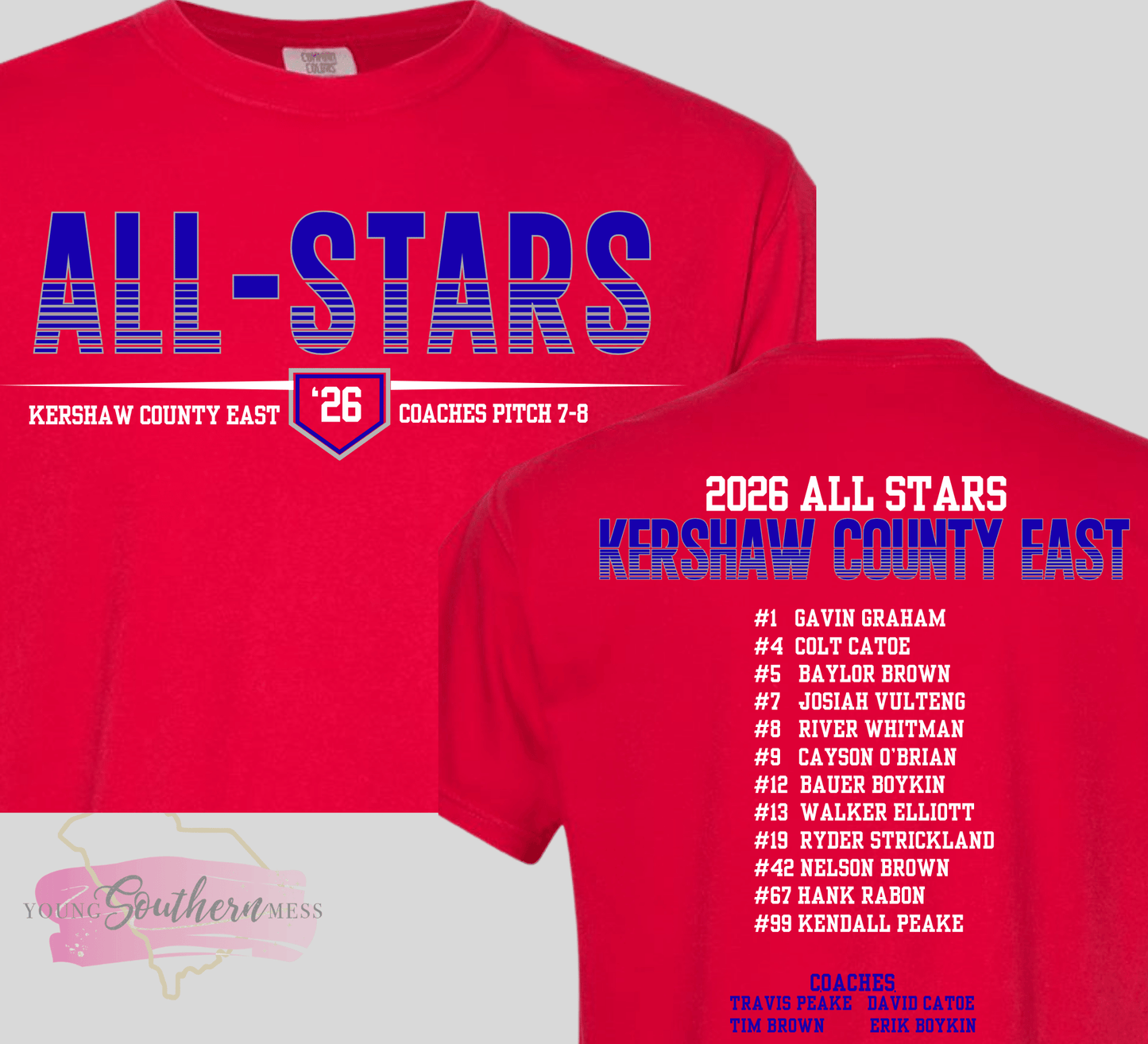 Red All-Star Split Shirt (KC east)