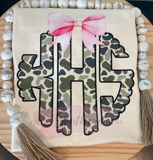 Camo Monogram T-Shirt
