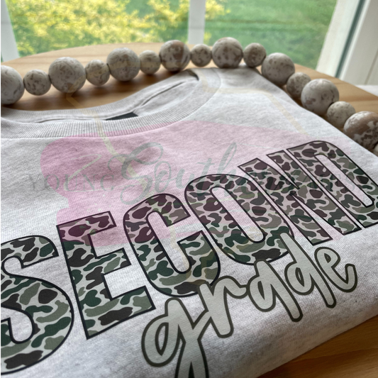 Camouflage Back to School T-Shirt