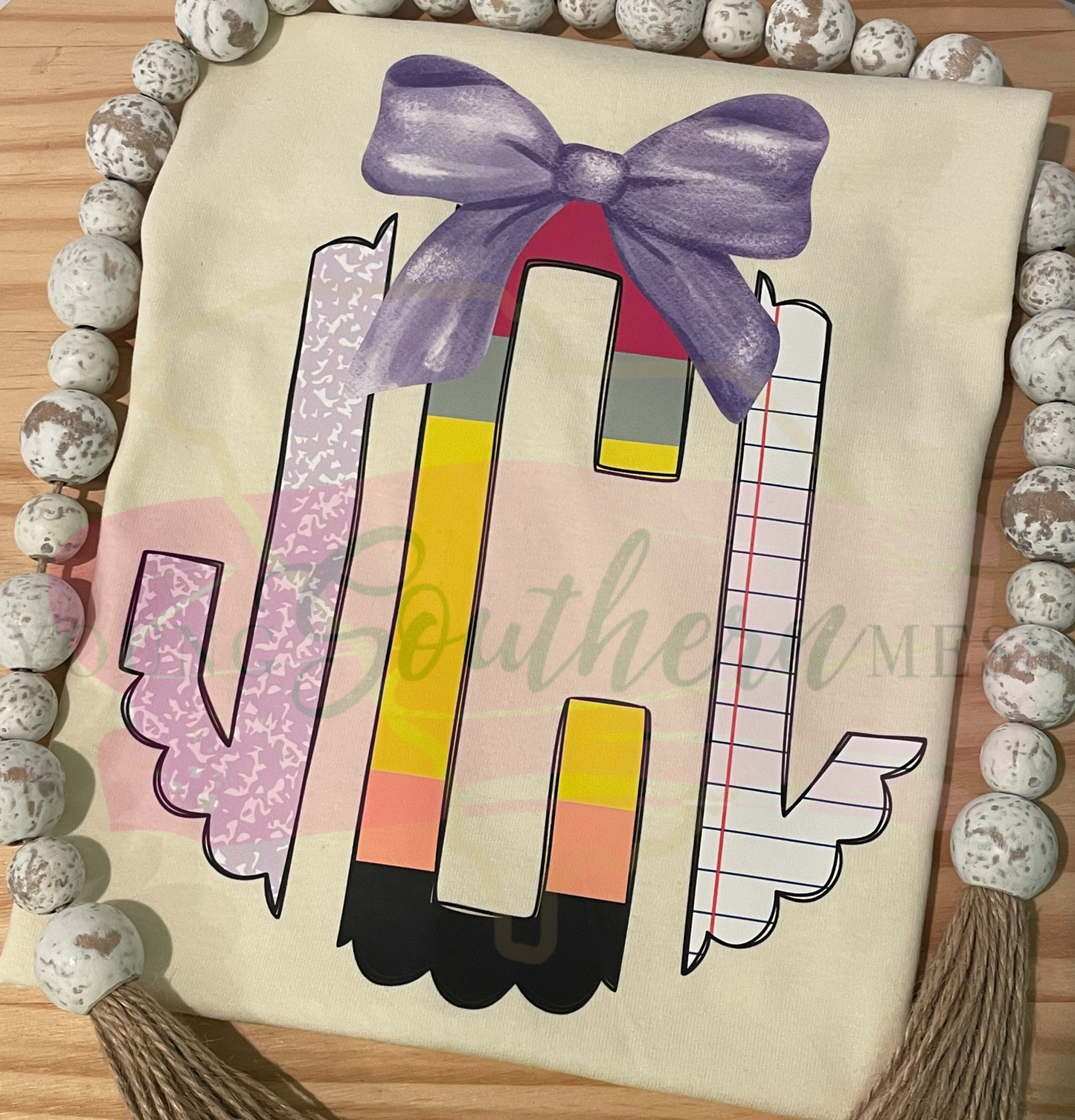 Composition Notebook Monogram Shirt for Back to School