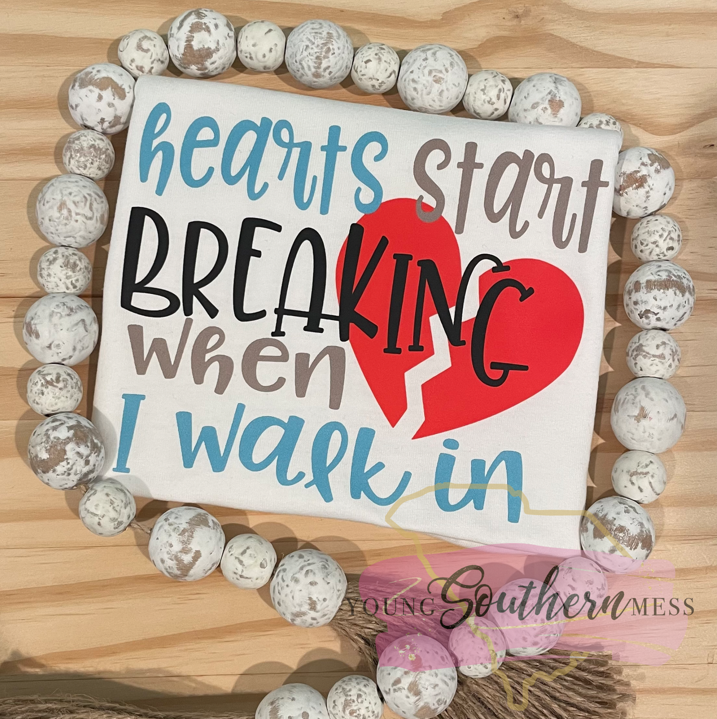 hearts start breaking when i walk in boys valentines shirt