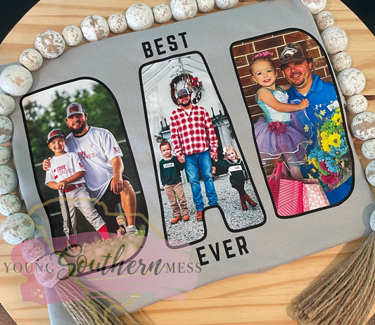 Best Dad Grandfather Ever Photo TShirt