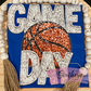 Basketball Game Day Faux Sequin Faux Embroidery Shirt