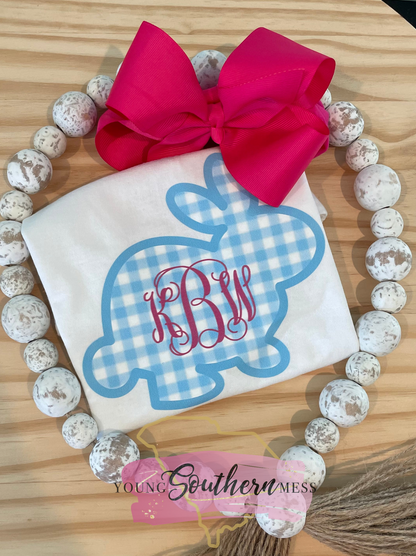 Kid's Easter Bunny Monogram T-Shirts
