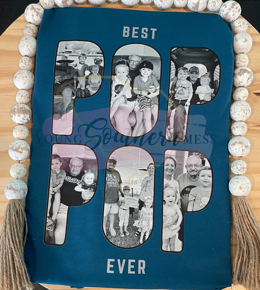 Best Dad Grandfather Ever Photo TShirt