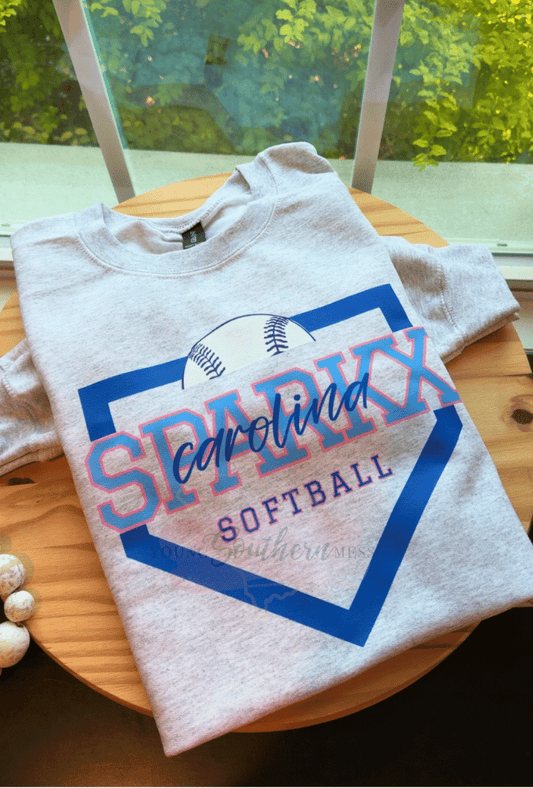 Carolina Sparkx Softball Home Plate SWEATSHIRT