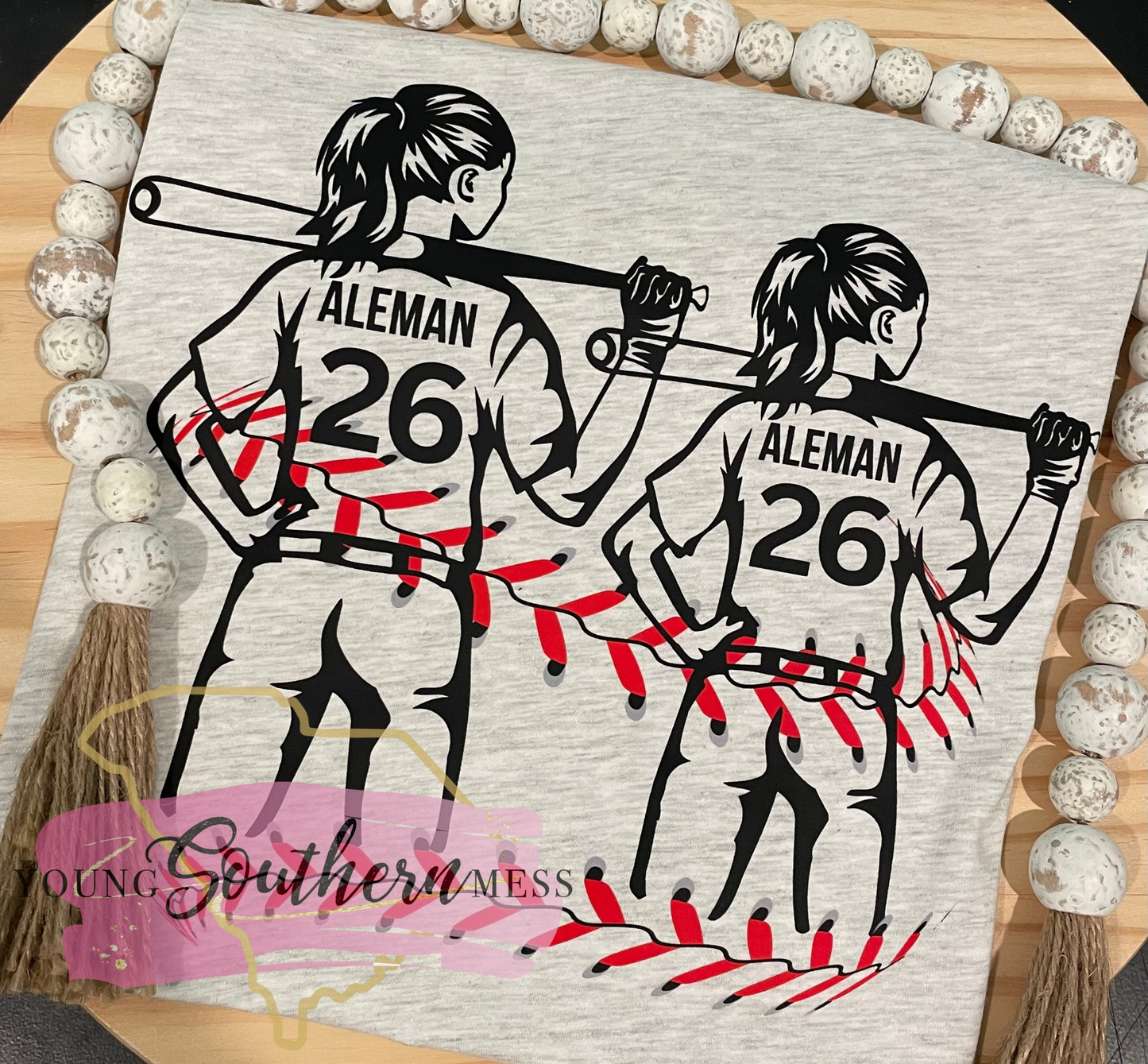 Personalized Softball Girl T-Shirt