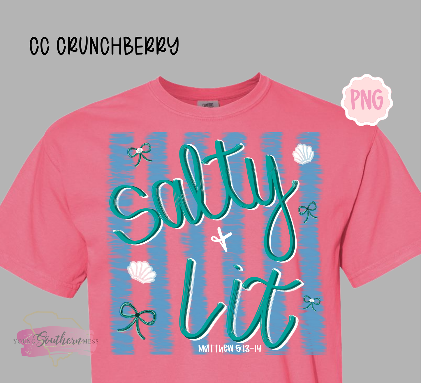 Salty and Lit Beachy PNG Digital Download