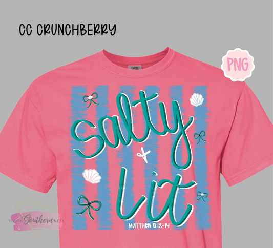 Salty and Lit Beachy PNG Digital Download