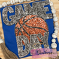 Basketball Game Day Faux Sequin Faux Embroidery Shirt