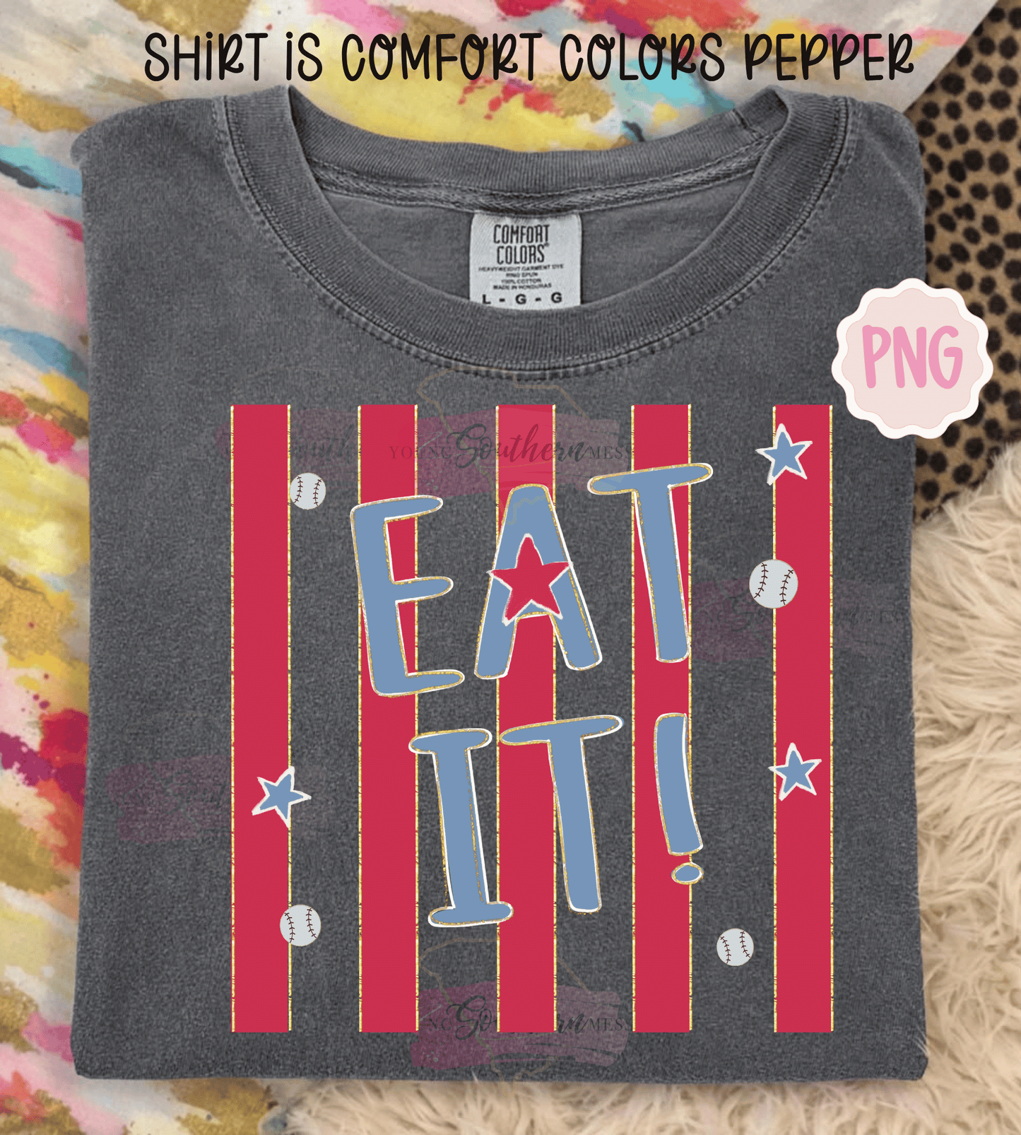 Eat It Baseball PNG | Funny Baseball Shirt Design | Game Day Shirt | Baseball Mom PNG | Instant Download