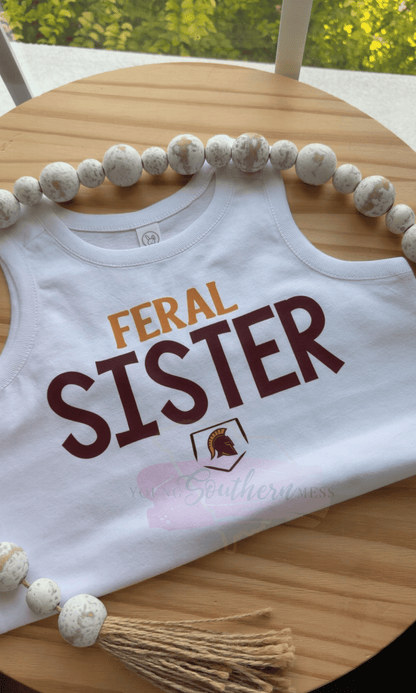 Feral Sister Spartans Tank T-Shirt