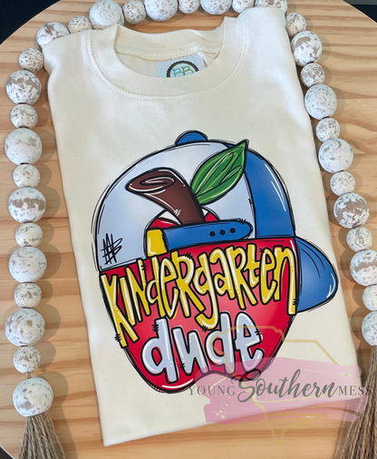 Boys Back to School Backward Hat Apple Shirt