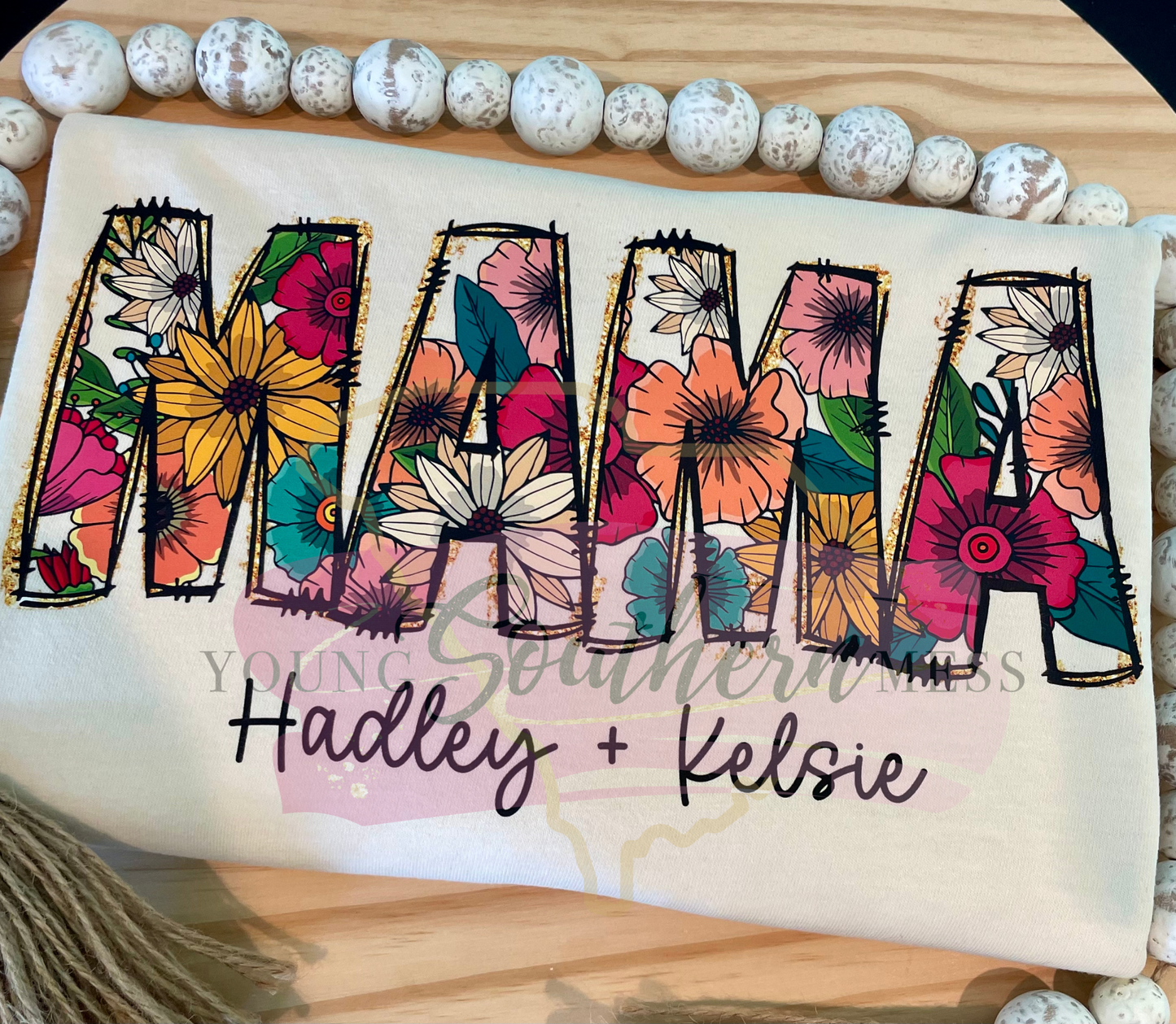 Mama Shirt with Kid’s Names