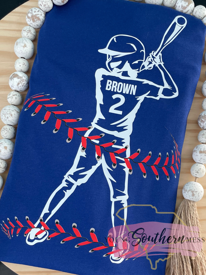 Personalized Baseball Boy T-Shirt