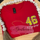 Personalized Softball Jersey Number T-Shirt