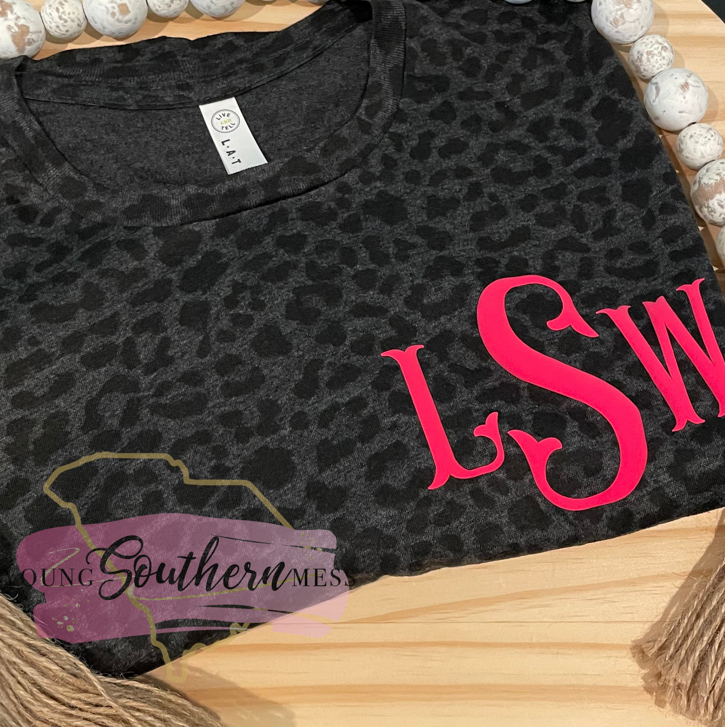 Puff Monogram Black Leopard Shirt