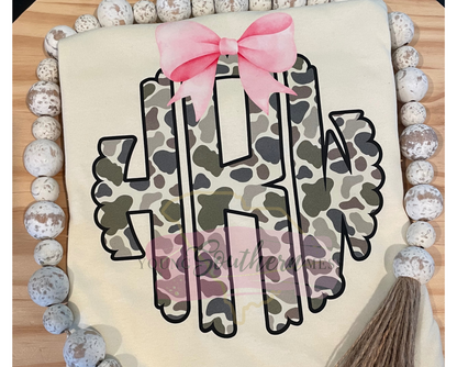 Camo Monogram T-Shirt