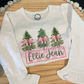 Personalized Christmas Tree Trio Girl’s Shirt