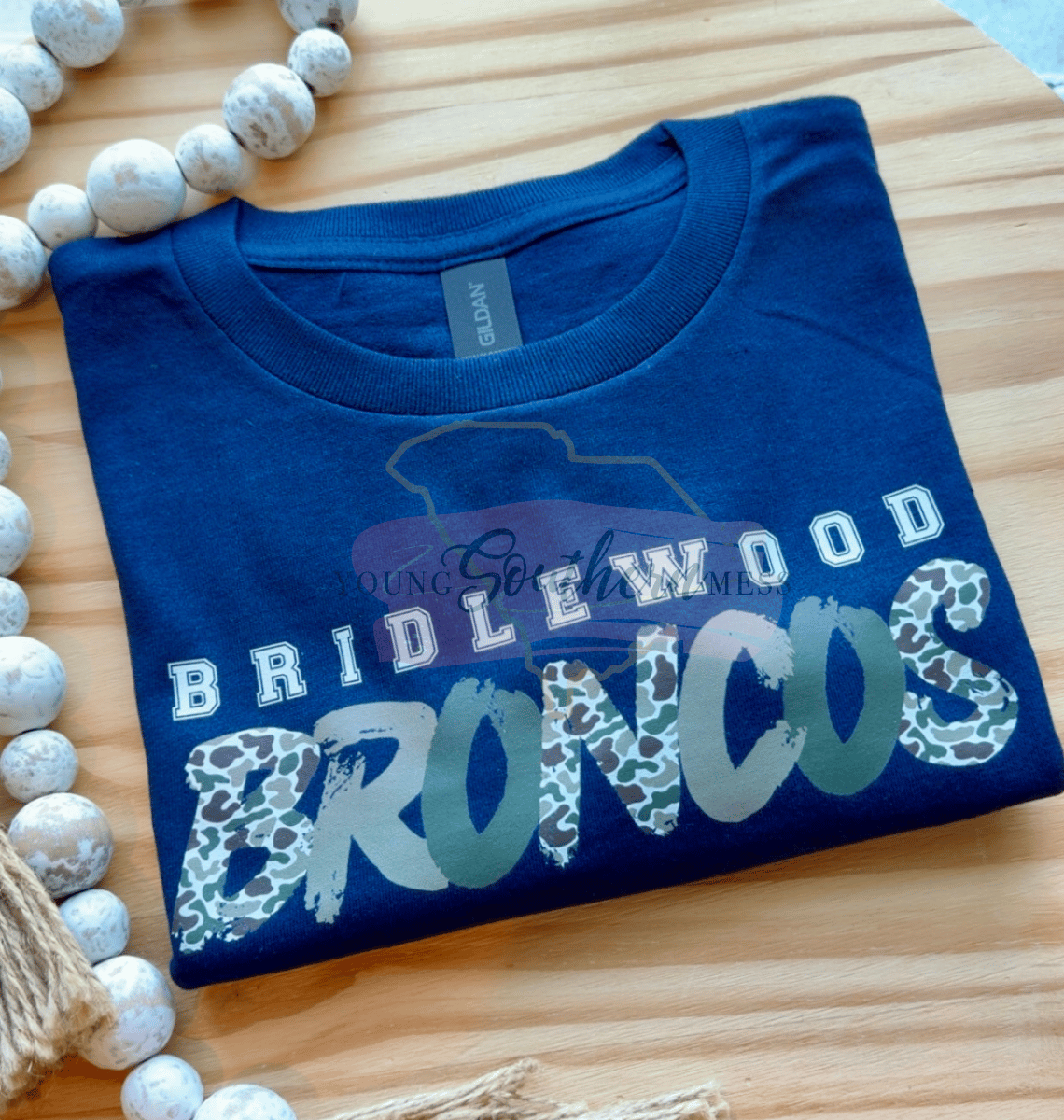 Bridlewood Broncos Camo School Shirt
