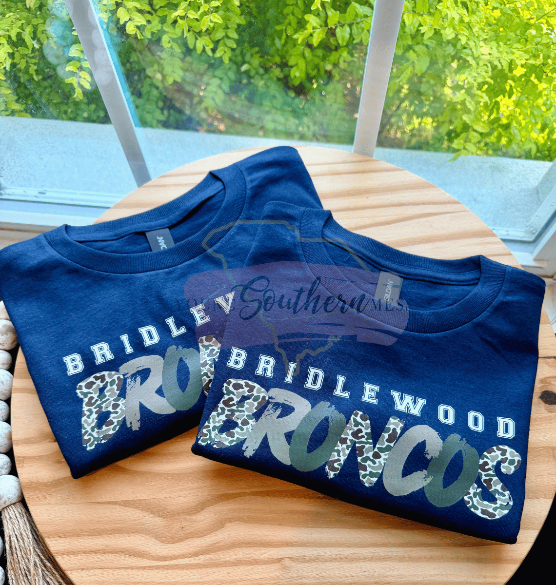 Bridlewood Broncos Camo School Shirt