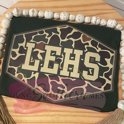 Dark Camo Hexagon School Spirit T-Shirt