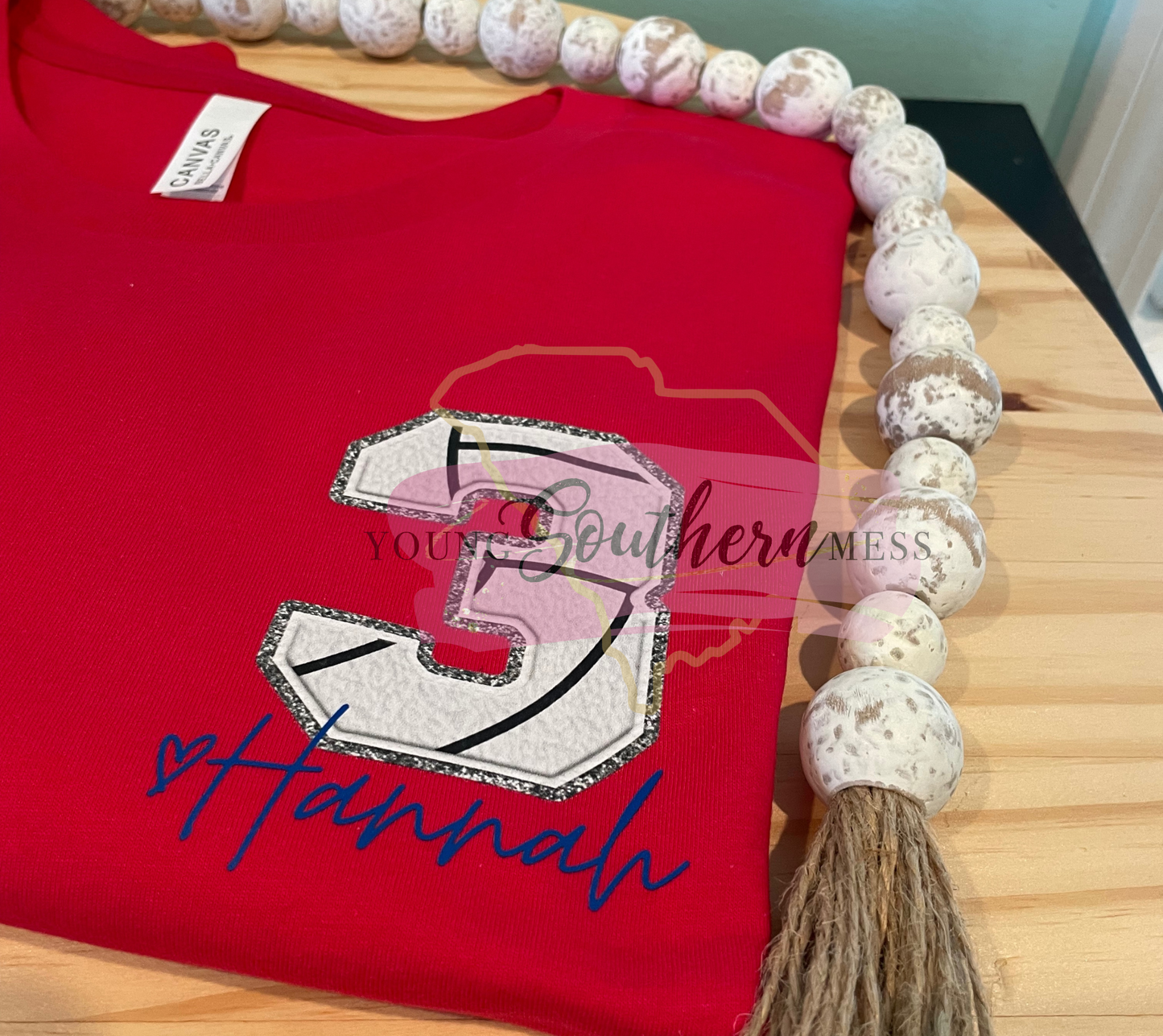 Personalized Volleyball Jersey Number T-Shirt