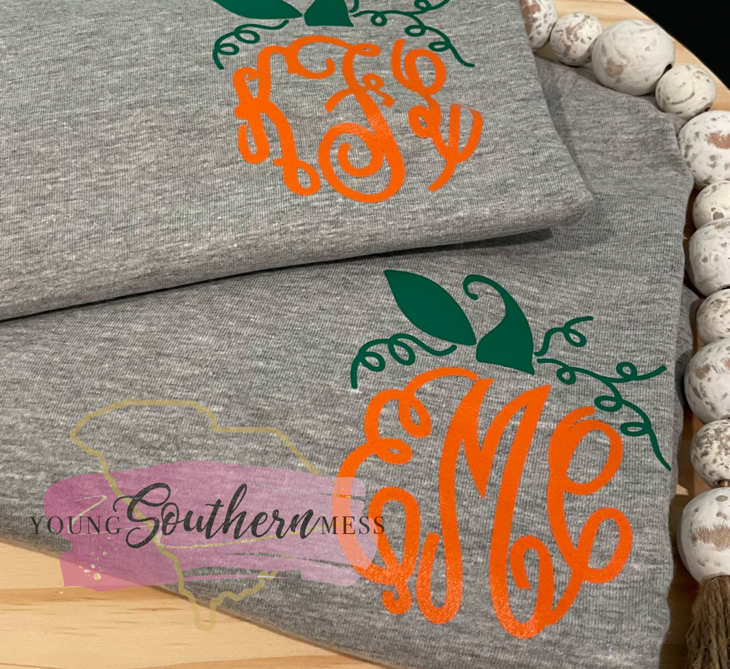 Pumpkin Monogram T-Shirt