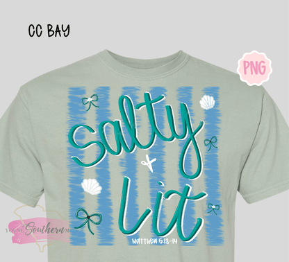 Salty and Lit Beachy PNG Digital Download