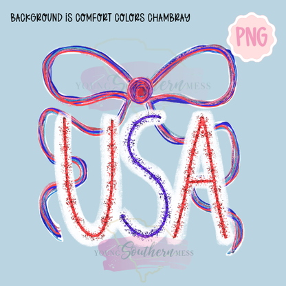 USA Bow Sparkler PNG