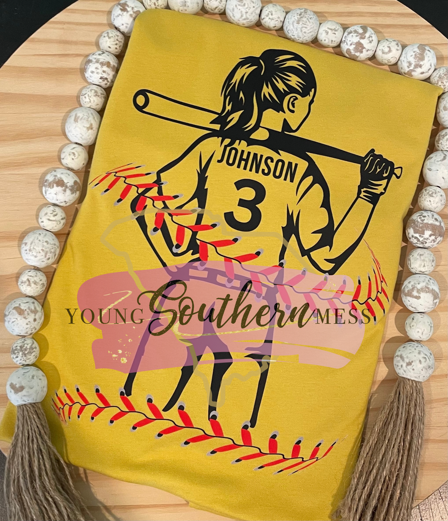 Personalized Softball Girl T-Shirt