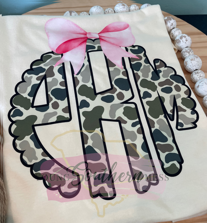 Camo Monogram T-Shirt