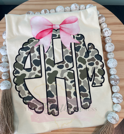 Camo Monogram T-Shirt