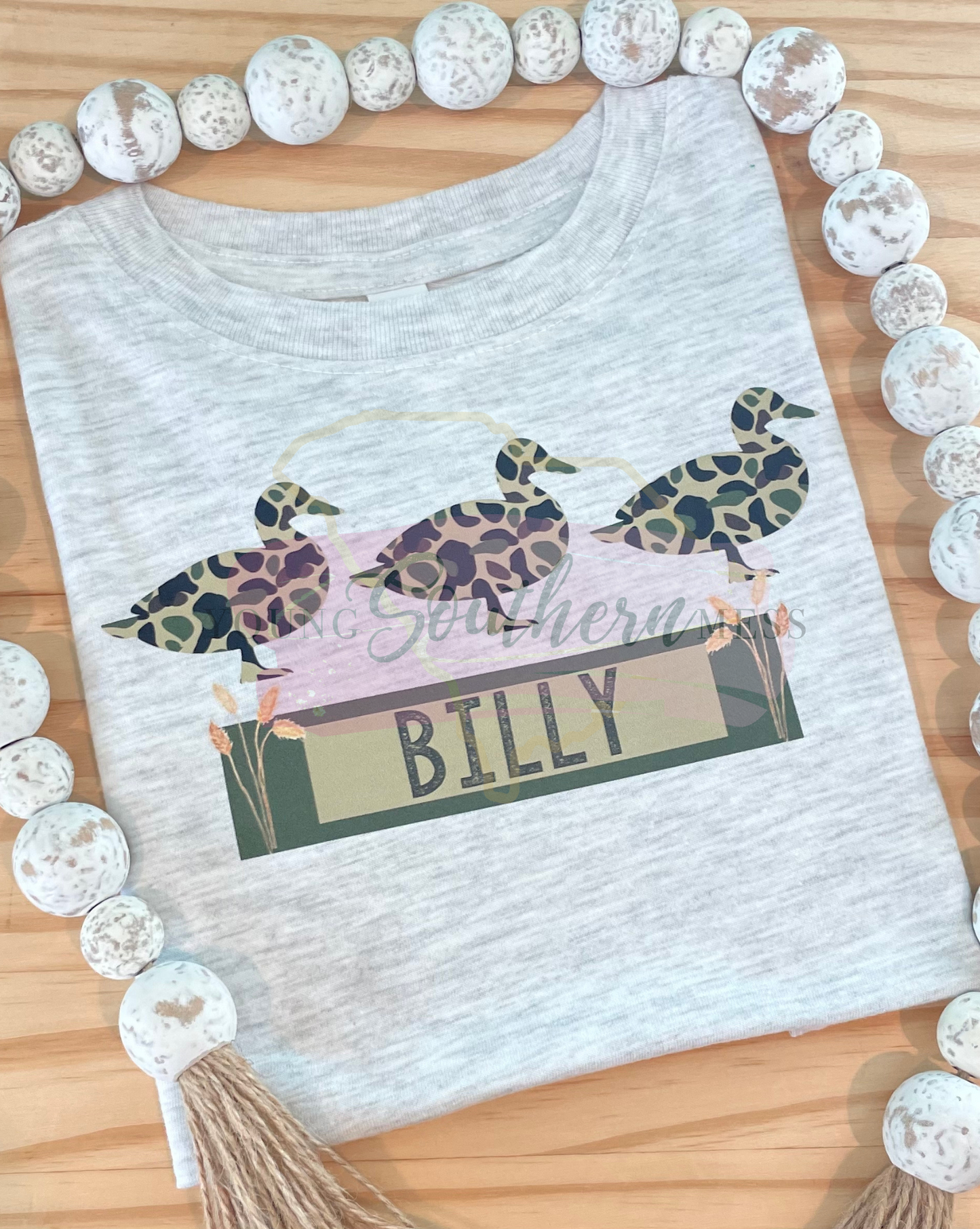 Personalized Camo Duck Trio Kid’s Shirt