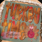 Turkey time faux glitter shirt 