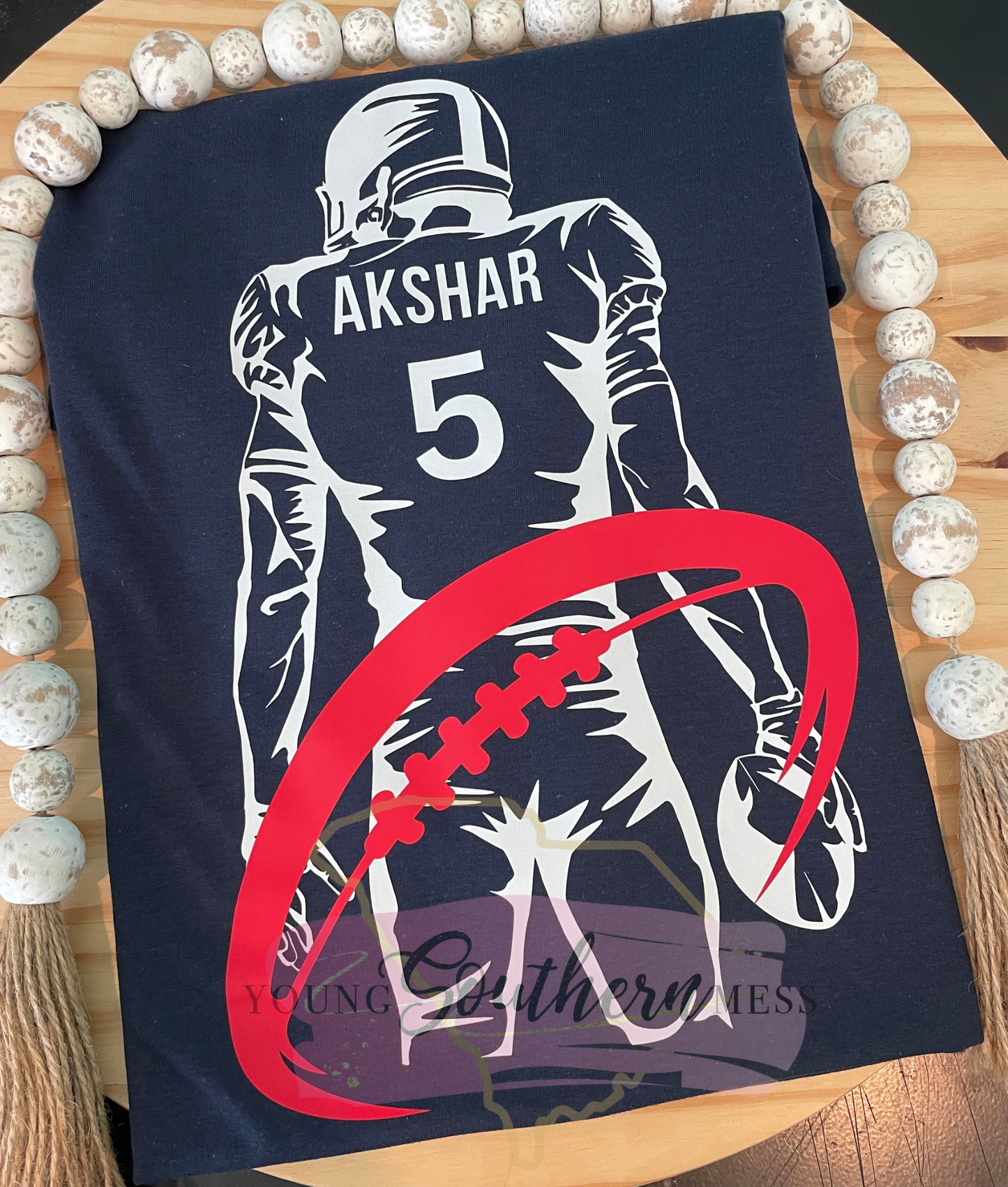 Personalized Football Player T-Shirt