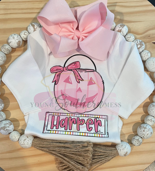 Girl's Halloween Bucket T-Shirt