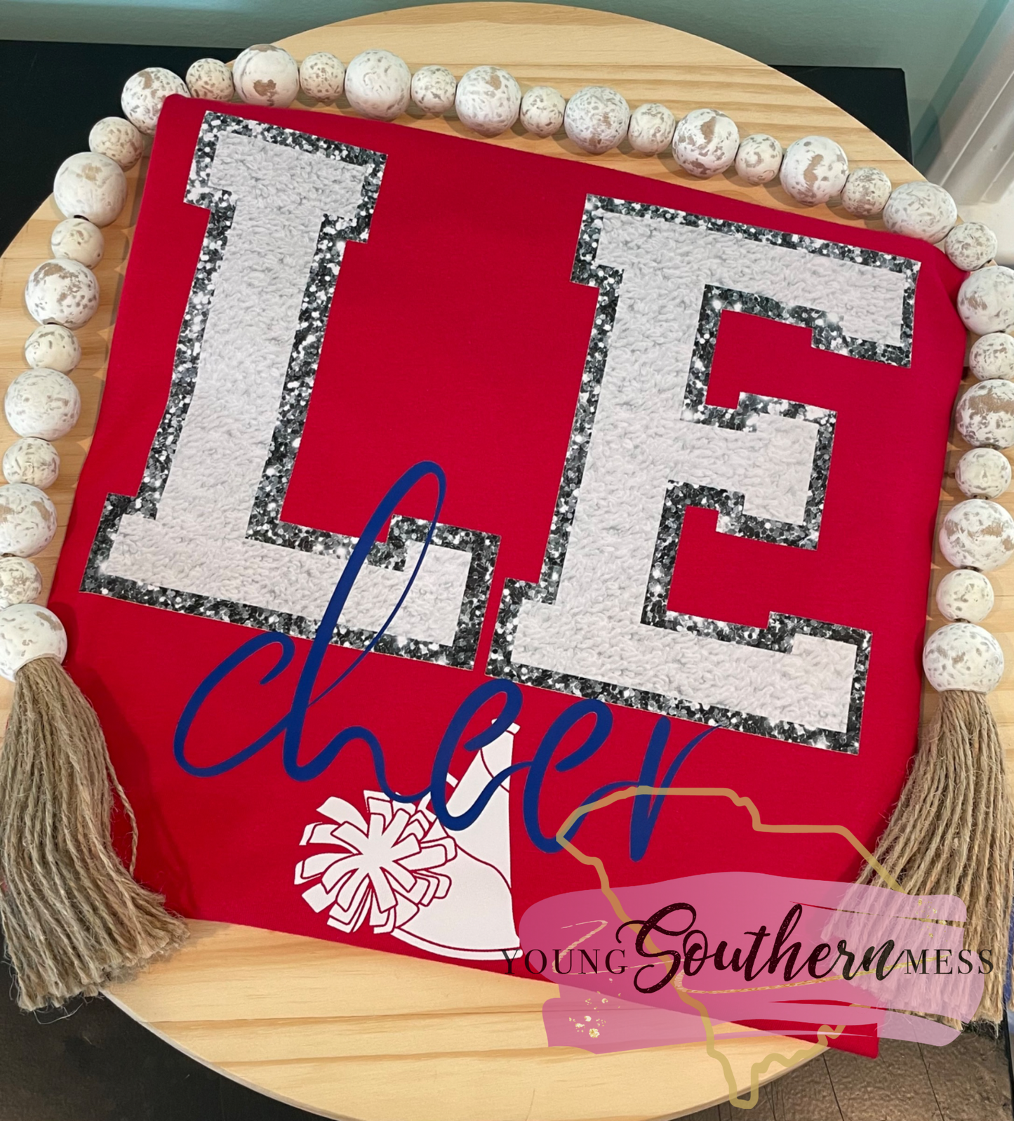 Faux Chenille Cheer School Spirit Shirts