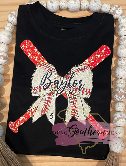 Baseball Softball Bats Personalized Shirt