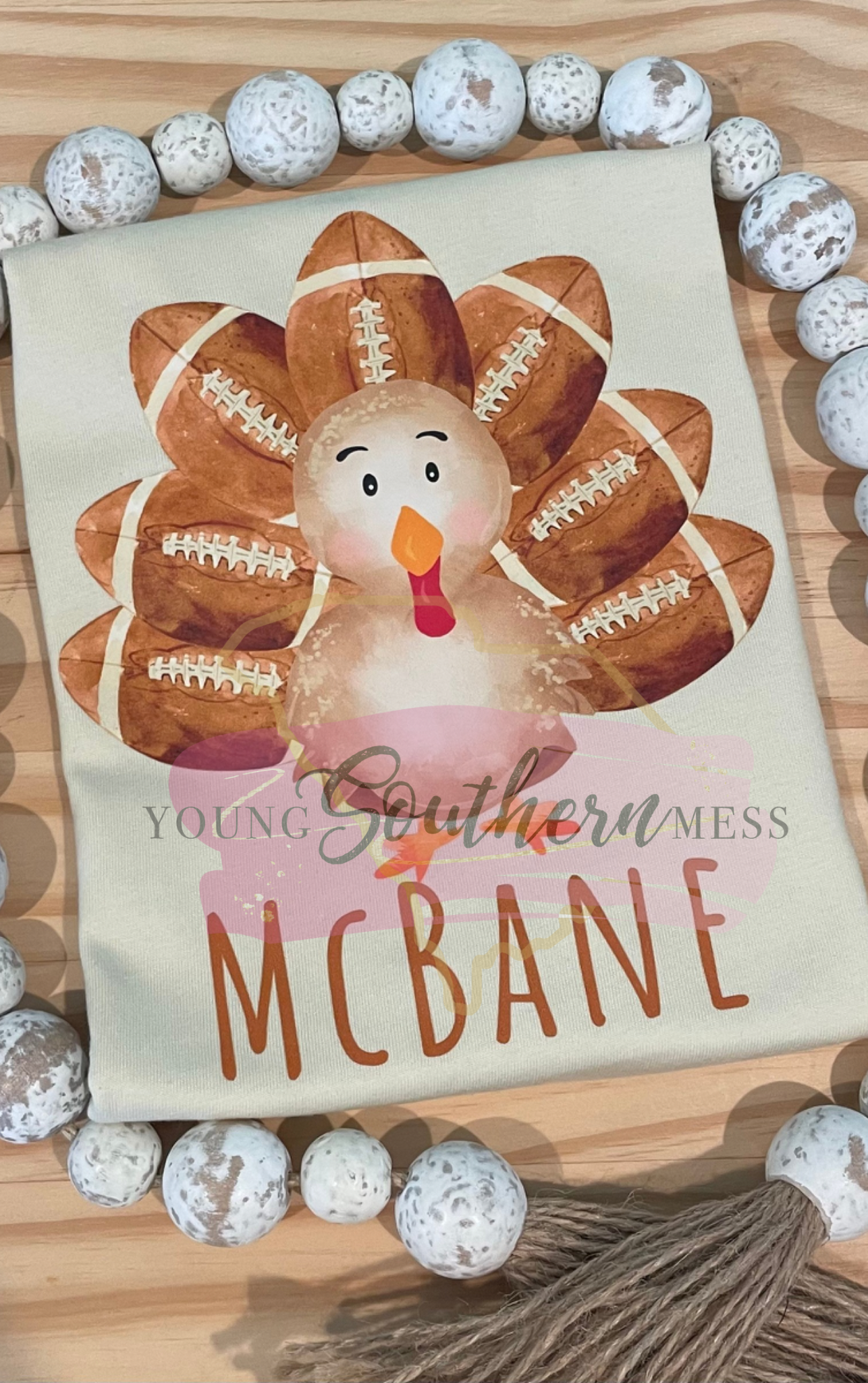 Boys Football Turkey Thanksgiving T-Shirt