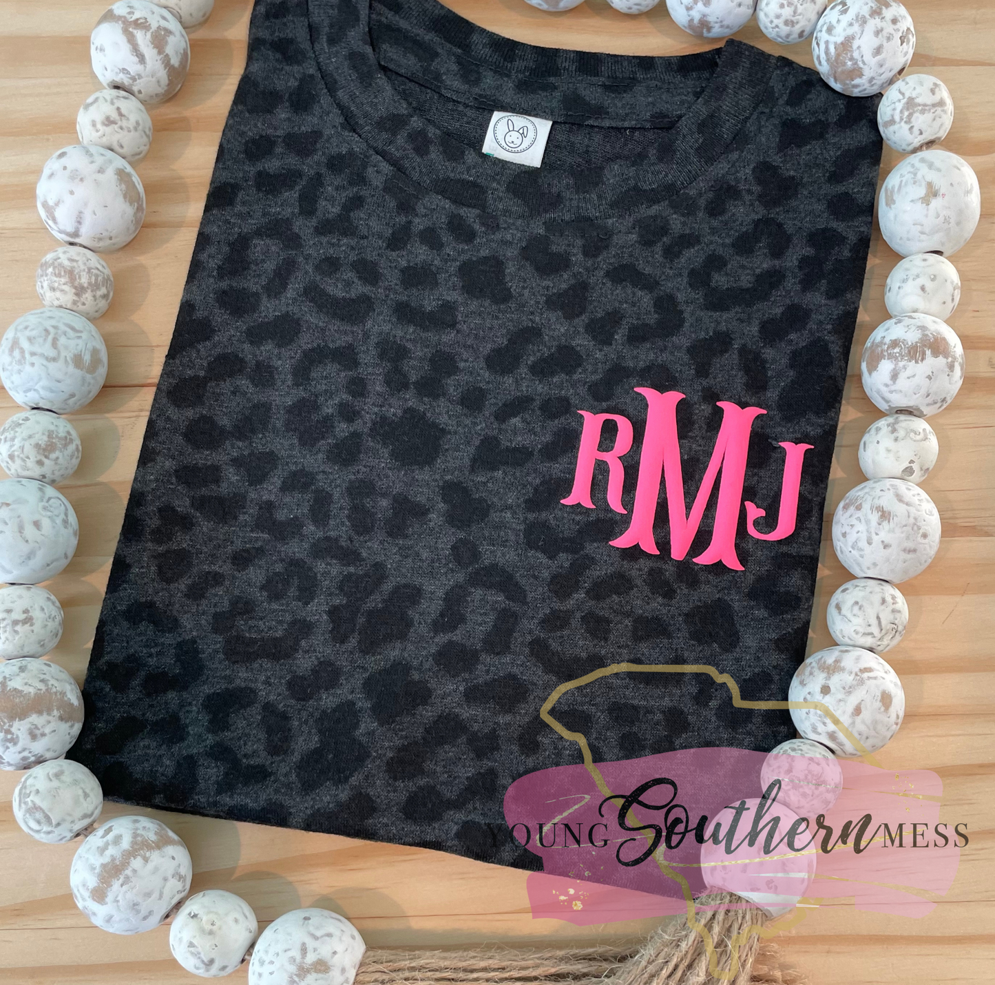 Puff Monogram Black Leopard Shirt