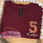 Custom Basketball Jersey Number Faux Sequin Shirt