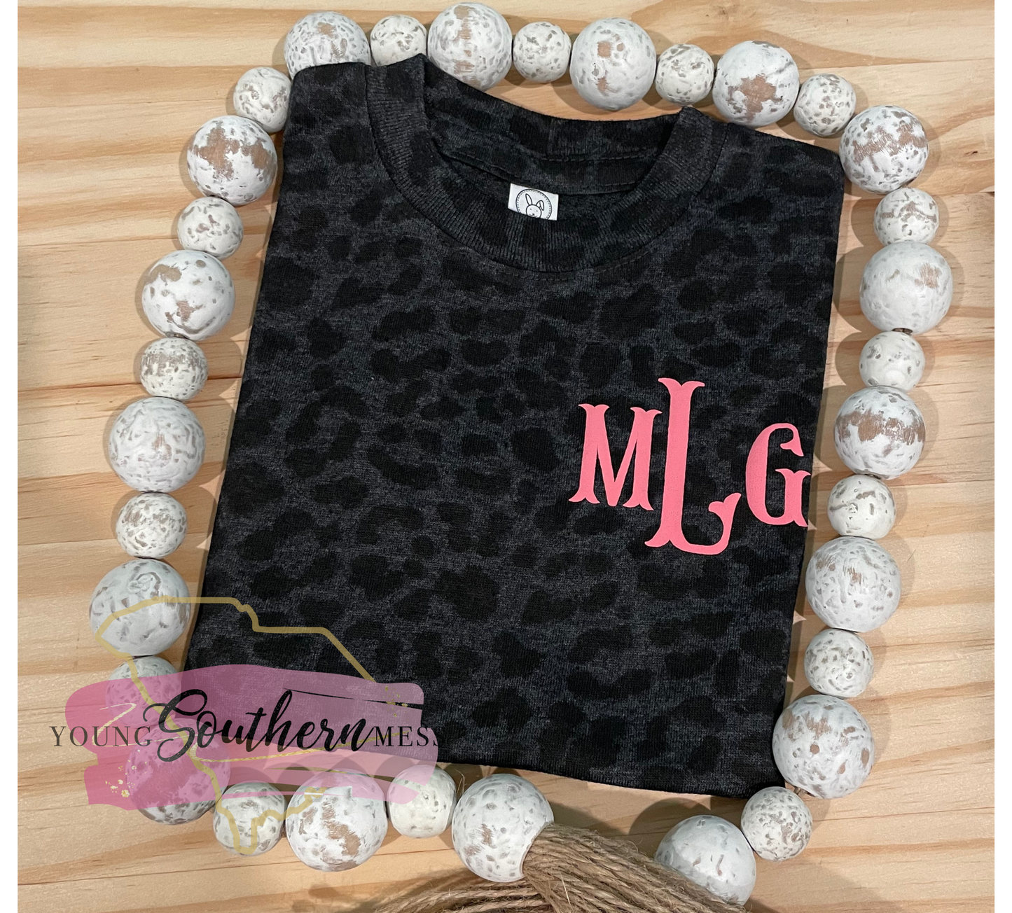 Puff Monogram Black Leopard Shirt