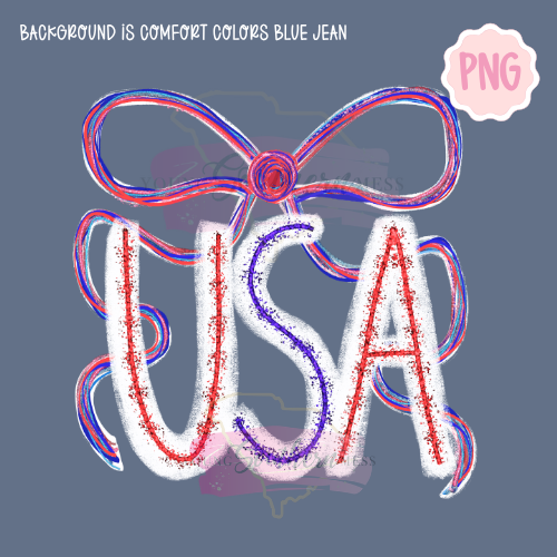 USA Bow Sparkler PNG