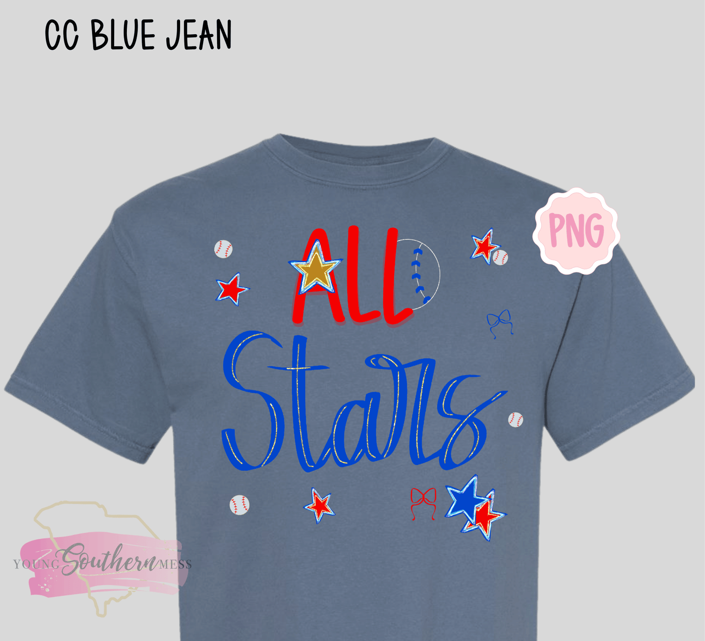 Red and Blue All-Star T-Shirt