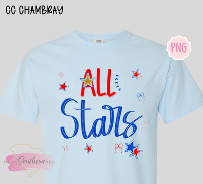 Red and Blue All-Star T-Shirt