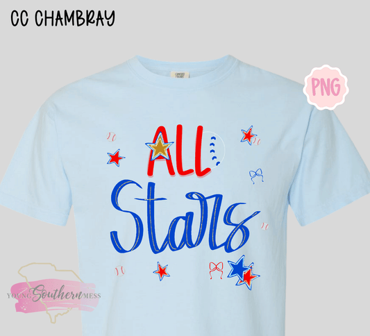 Red and Blue All-Star T-Shirt