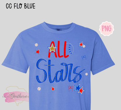 Red and Blue All-Star T-Shirt