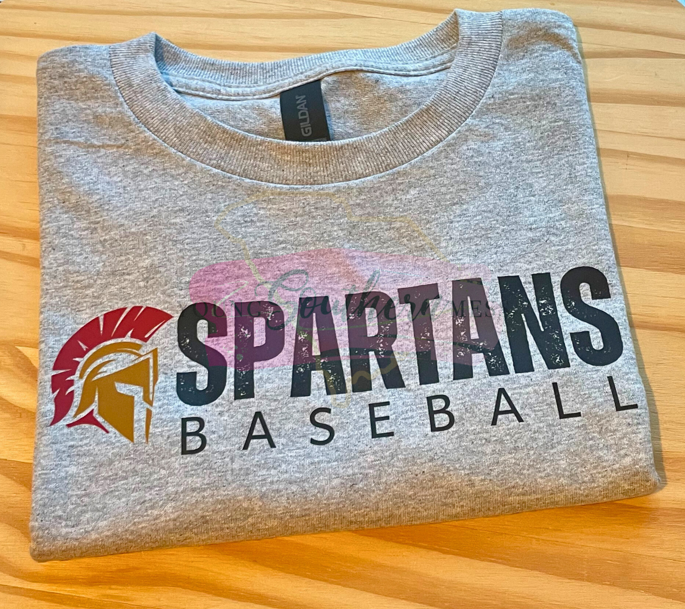 Spartans Baseball Gray Shirt